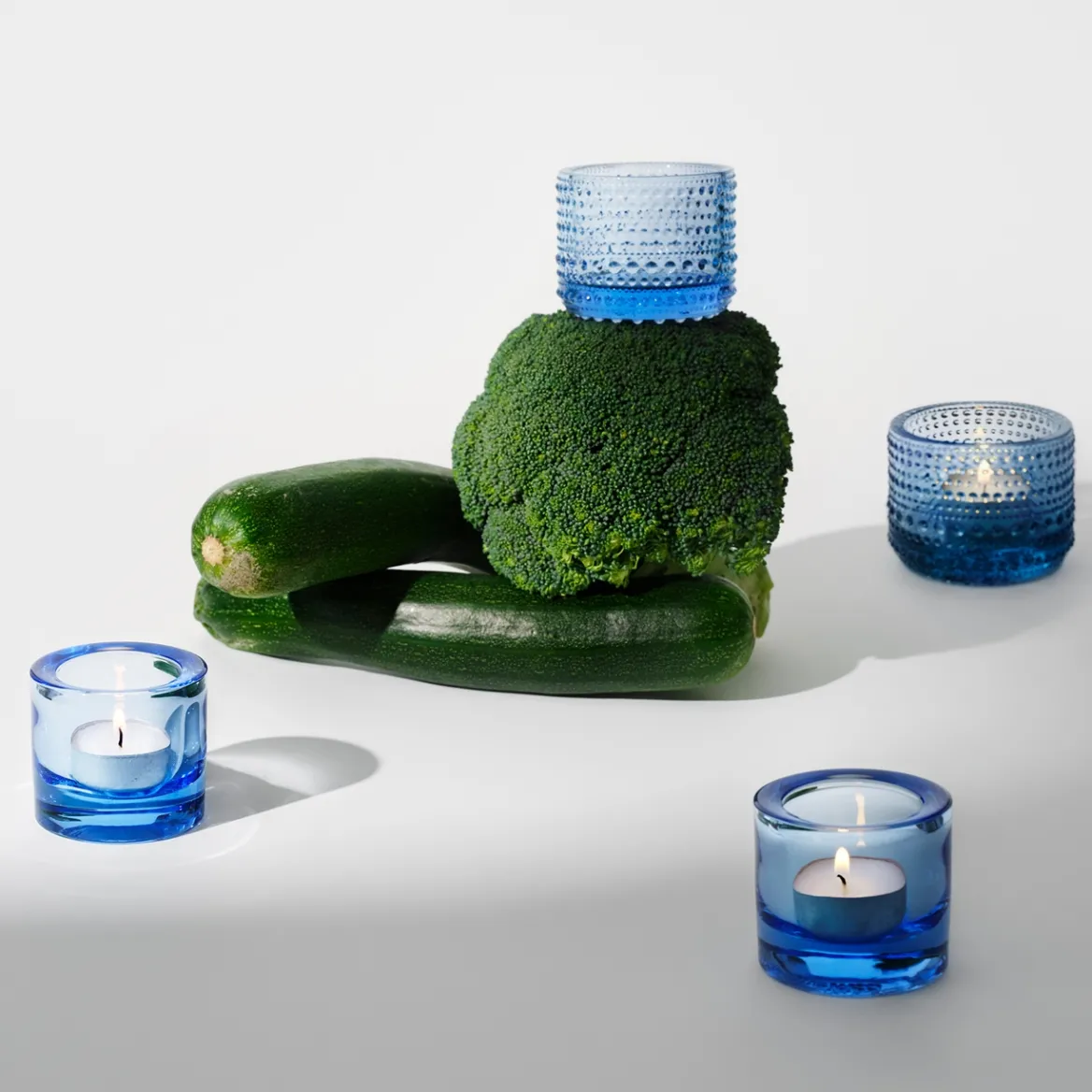 IITTALA Kynttilälyhty 60mm Vedensininen Hot