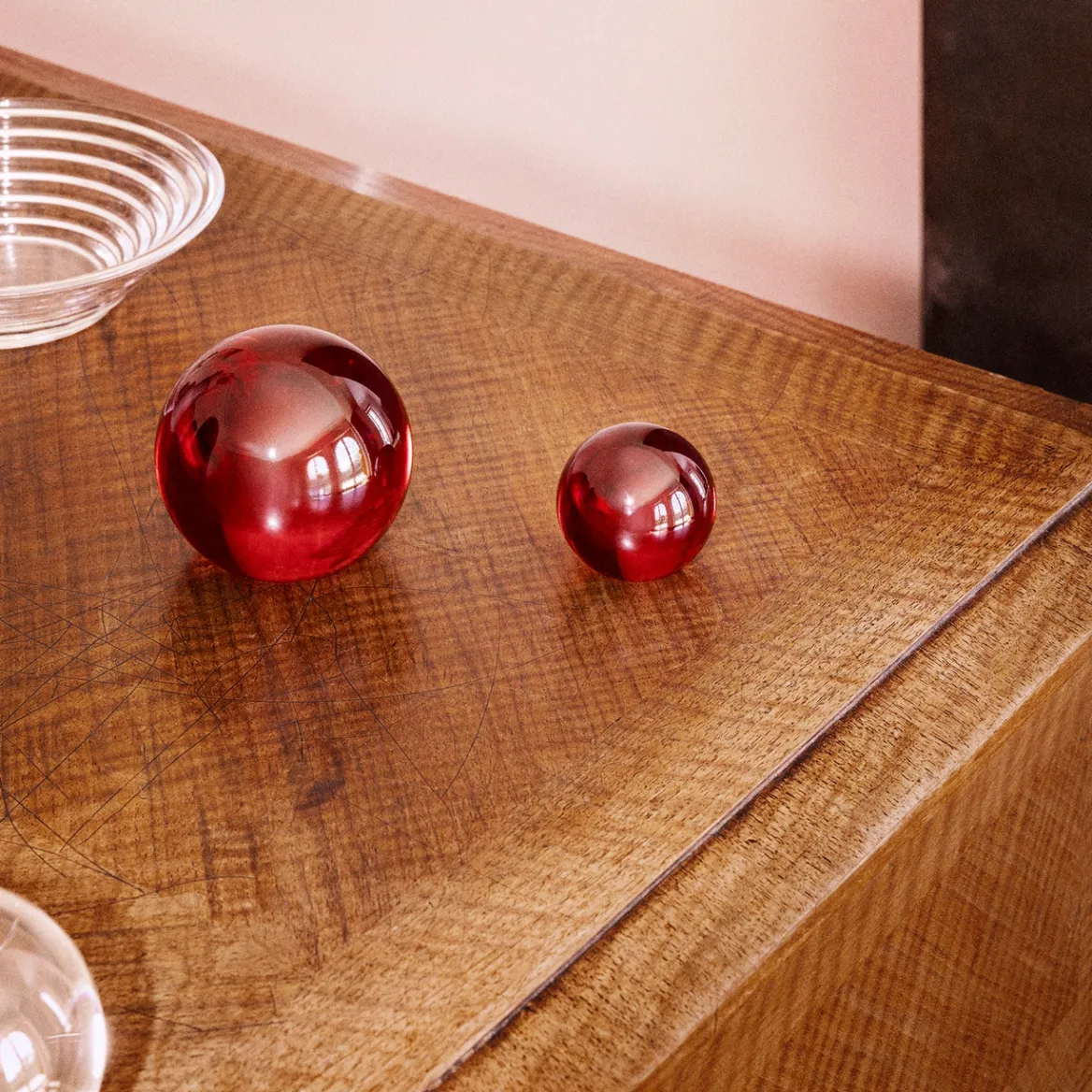 IITTALA Lasipallo 8cm karmiininpunainen Clearance