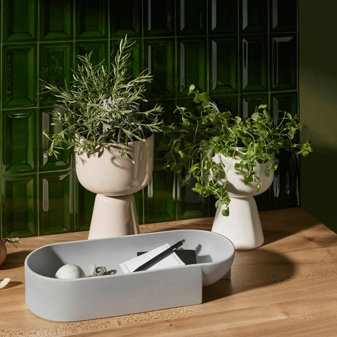 IITTALA Ruukku jalallinen S korkea Beige Clearance