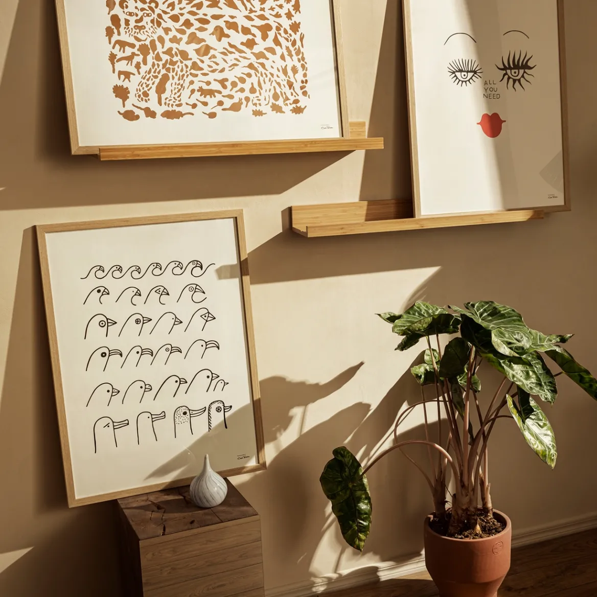 IITTALA Taidejuliste 50x70cm Gepardi ruskea Best